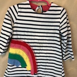 Hannah Andersson style stripe rainbow dress